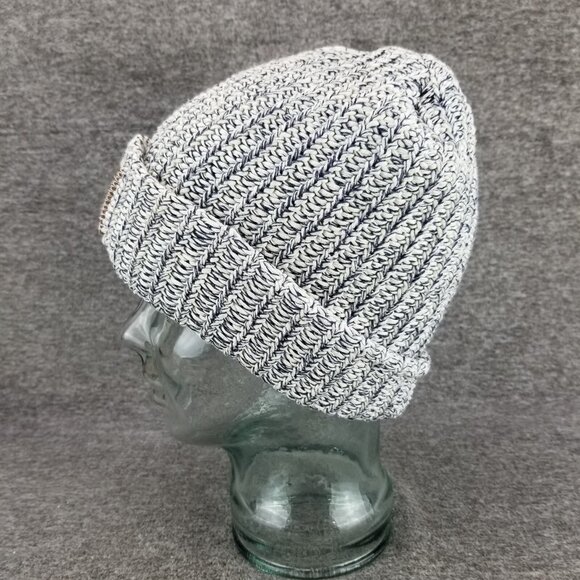 ✅Love Your Melon Grey Cable Knit Beanie Winter Hat 100% Cotton OSFM OSFA - Picture 4 of 7